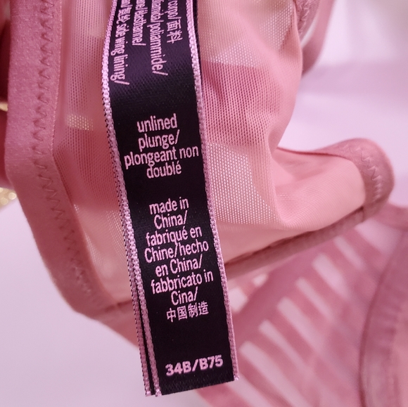 Nwt Victoria's Secret Unlined Bra Pink or Beige - Picture 10 of 10